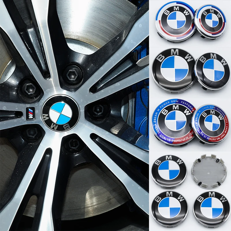 4PCS Car Wheel Center Hup Caps Wheel Cover For BMW F34 F32 E36 E53 E60 E90 E91 X6 X5 X3 G30 G11 Tyre Tire Rim Cover Protector