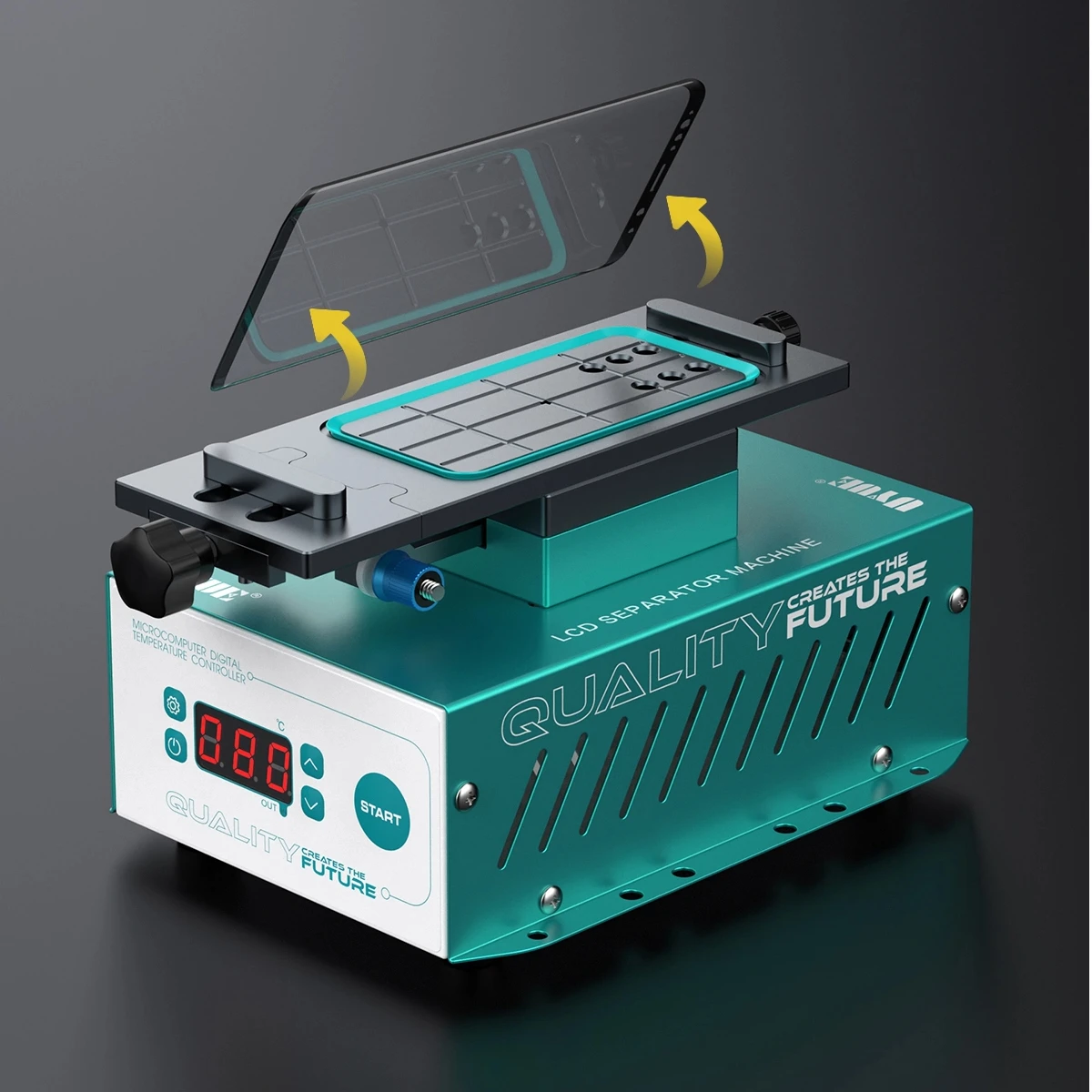 Uyue 958S-2 7" Smartphone Screen Removal Tool, 400W Rotary Separator for iPhone Huawei Xiaomi