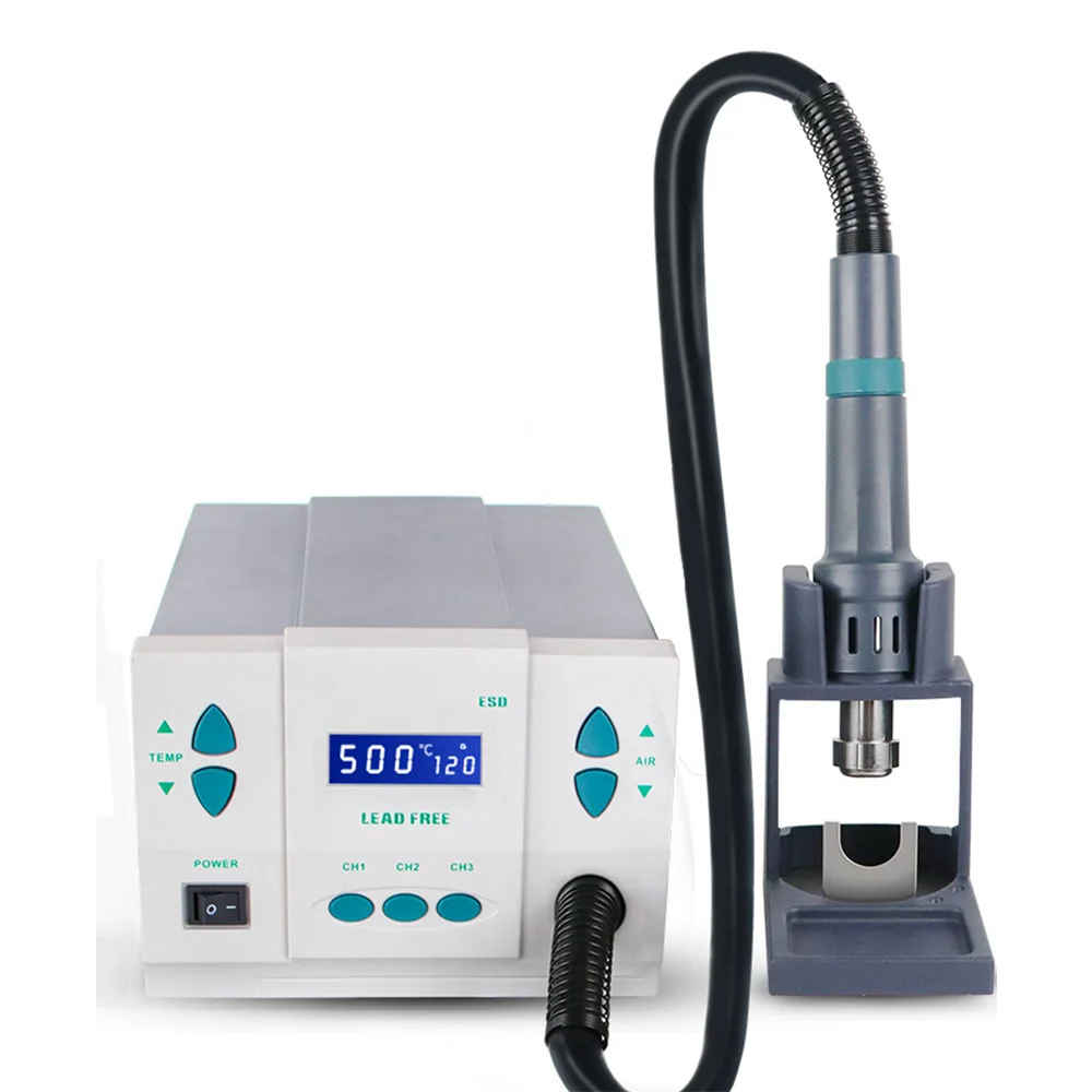 

861DW Original 1000W 220/110V heat gun lead free hot air soldering station microcomputer temperature Rework Station+7nozzle