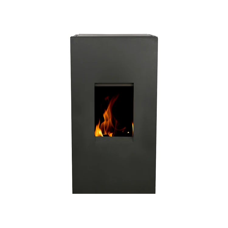 Efficient pellet burner indoor heating fireplace