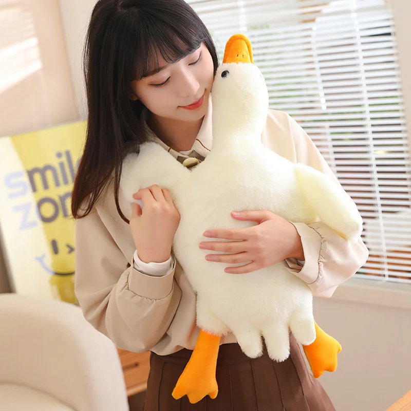 Fluffy A Flying Goose Hat Plush Toys Home Decor Birthday Gift Soft Warm Winter Sleeping Accompany Hat Cute High Quality Doll