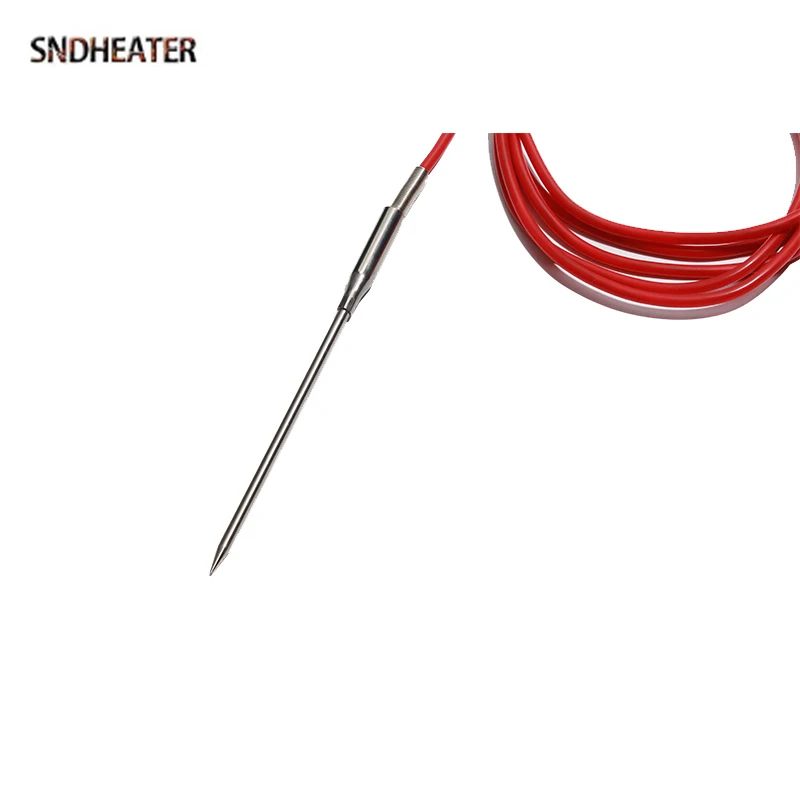 SNDHEATER PT100/PT1000 Needle-Shaped Thermocouple 4*50/100/150MM Test Wire Food Grade Temperature Sensor Insertion Type Probe