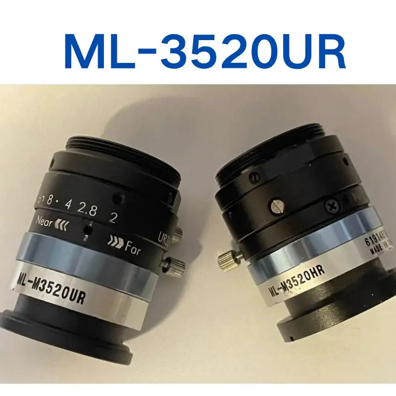 Used Industrial lens ML-3520UR, 35mm focal length lens tested OK, function intact