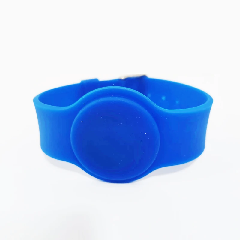 125Khz EM4100 read only RFID Silicone Wristband green color, band adjustable watch type