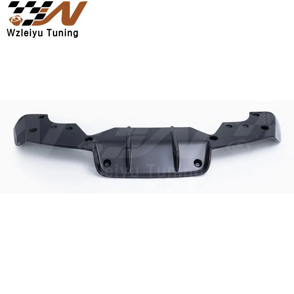 New Style Carbon Fiber Rear Bumper Diffuser Lip Fit For Porsche Macan S 22-23 High Quality Fitment