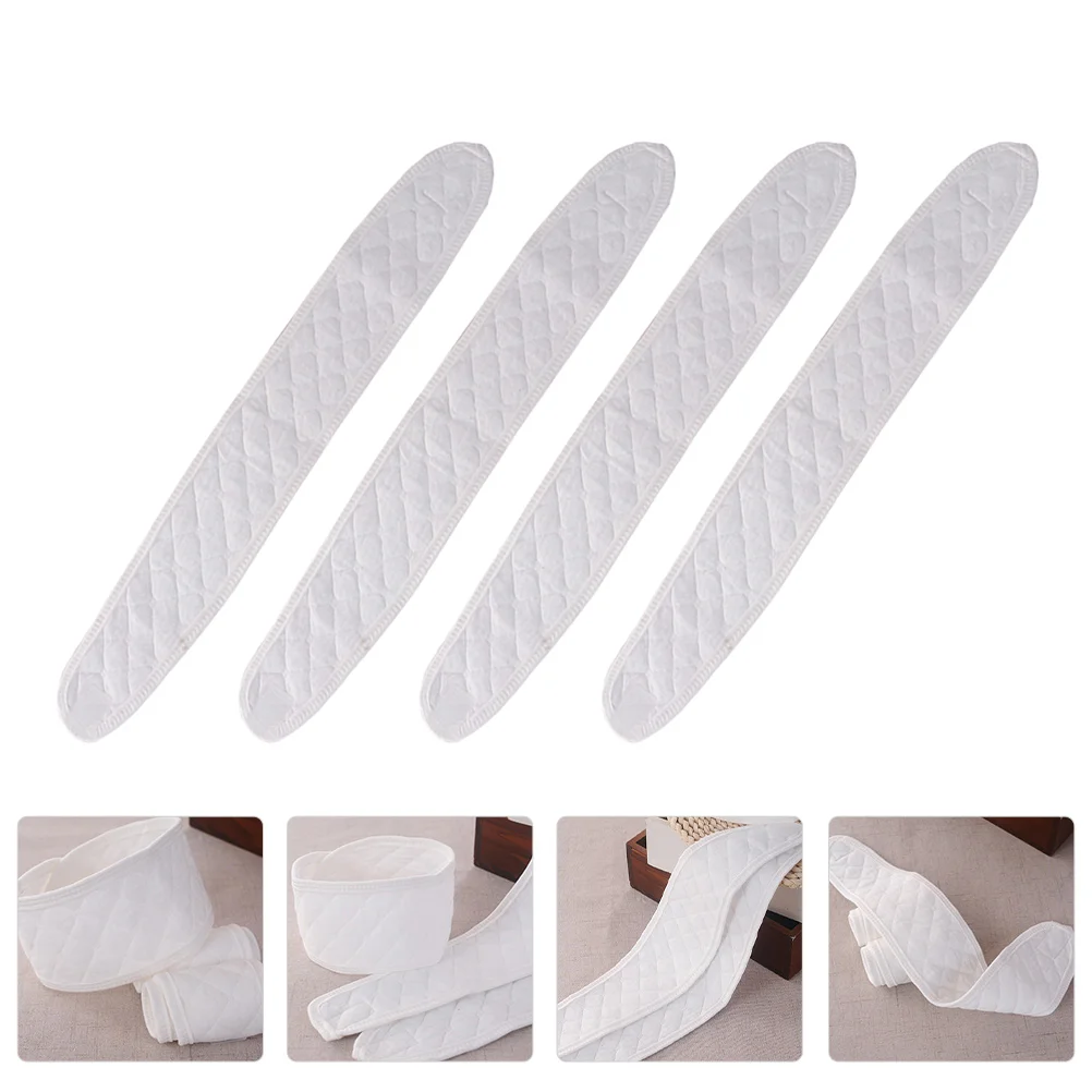 4 Pcs Umbilical Cord Cotton Bellybands Navel for Infant White Umbilicus Protectors Newborn