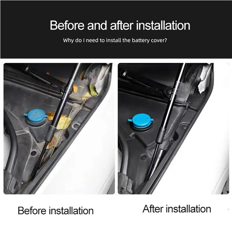 볼보 XC60 2018-2023 안티 리프 파편 차단 와이퍼 드레인 슬롯, 수정 자동차 용품