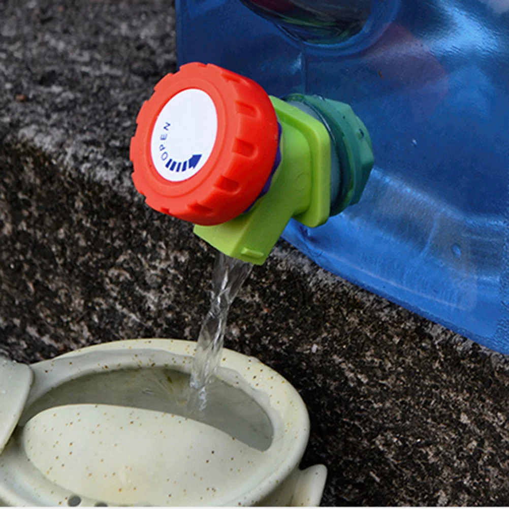 

8L Portable Water Container For Car Outdoor Use On/Off Tap Built-In Handles Blue Flat Storage Camping Travel Water Carrier