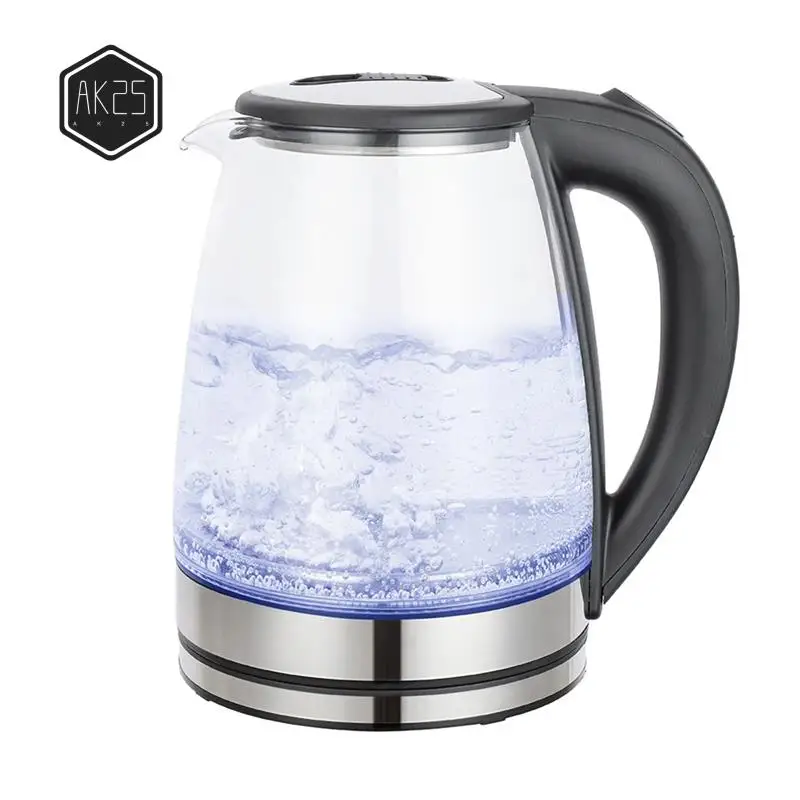 

AK25-2L Glass Electric Kettle Fast Boiling Water Heater Tea Coffee Pot Large Capacity Auto Shutoff Smart Kettle For Home