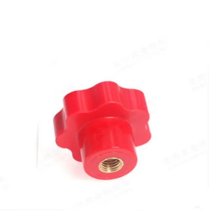 2pcs M12 M16 thumb nut Torx plastic Head female bolt full thread pitch fasteners red Seven corners drive Stainless steel