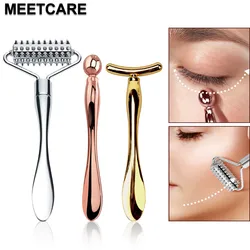 2in1 Mini Eye Massage Stick Face Lifting Massage Anti Cream Eye Pouch Dark Circles Spoon Applicator Facial Mixing Scoop Tool