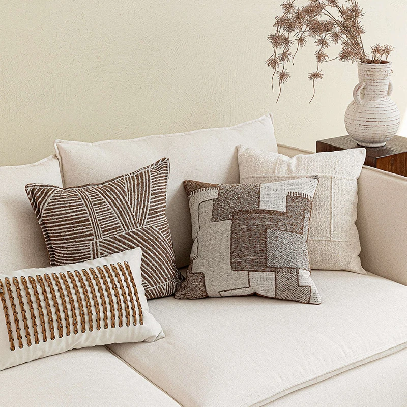 30X50/45X45CM French Throw Pillow Cover Light Luxury Stamping Waist Cushion Cover Decor Home Decorative Pillowcase