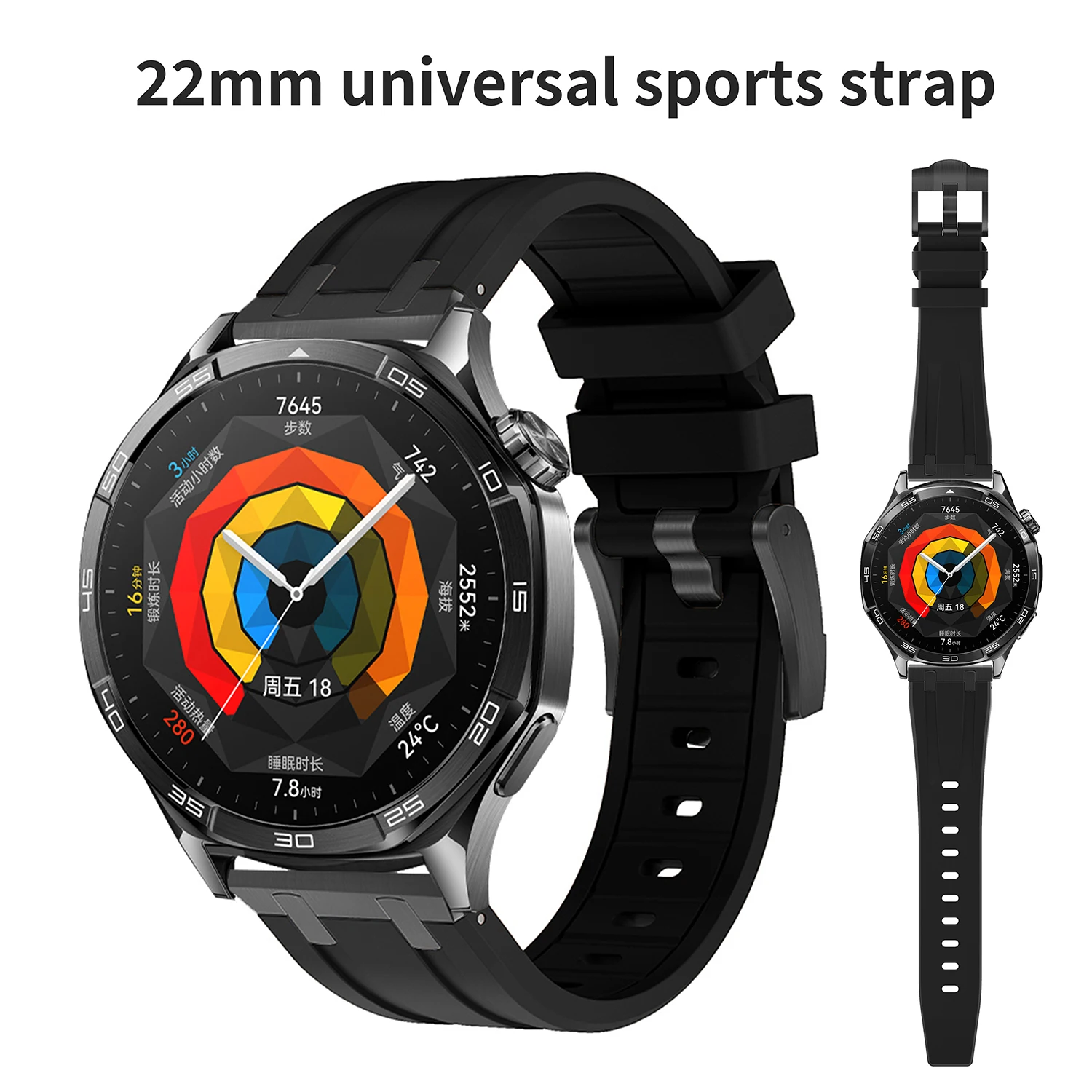 

22mm Universal Sport strap for Huawei GT5/4/3 watch4 watch GT2 Strap Metal soft silicone strap for Samsung galaxy watch3 45mm