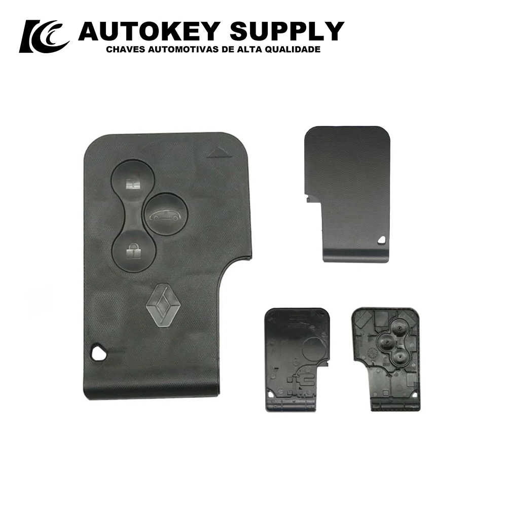 For Renault 3 Buttons Smart Card Key Shell Without Emergency Requires Ultrasound For Combination AKRNS201