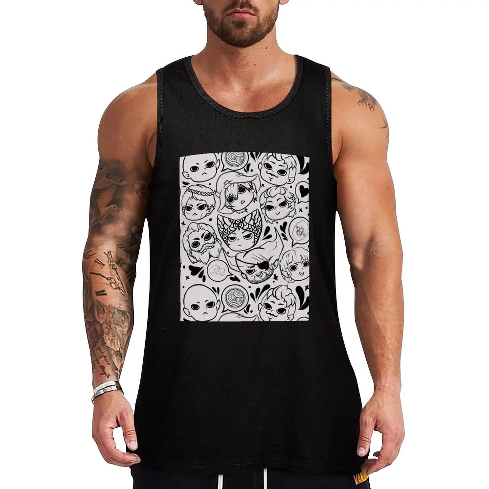 Dragon age I X LOVE Tank Top Industrial Work Tank Top Durable Sleeveless Top