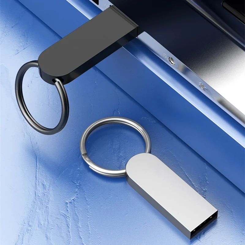 Бесплатная пользовательская лазерная гравировка логотипа, цветное металлическое кольцо, мини-флеш-накопитель USB2.0, 4 ГБ, 8 ГБ, 16 ГБ, 32 ГБ, 64 ГБ, 128 ГБ, карта памяти