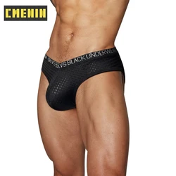 CMENIN Sexy Men Underwear Summer Breathable Mesh Men's Briefs Sissy Bikini Gays Man Underpants V-shaped Low Waist Man Panties