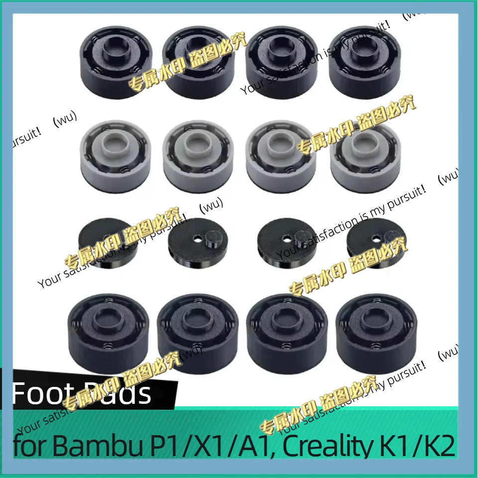 Anti Vibration Feet for Bambu Lab P1/X1/A1/A1 Mini Shock-proof Printer Feet for Creality K1/K2 3D Printer Anycubic S1C Foot Pads