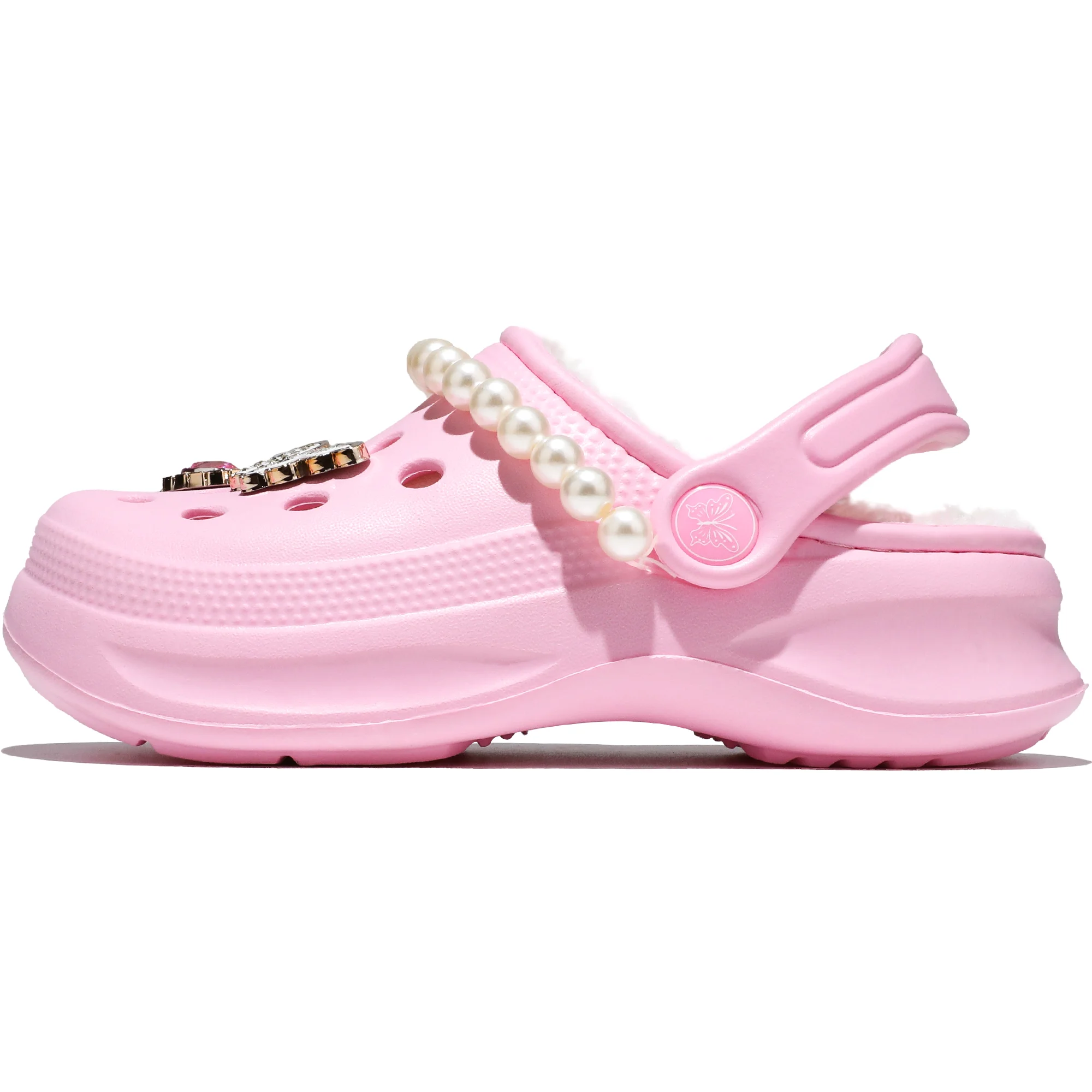 Kinder-Clogs und -Mules mit Fellfutter, leichte Garten-Schuhe mit Baumwollfutter, warme Hausschuhe für Jungen, Mädchen und Kleinkinder, 168. – Detail 11