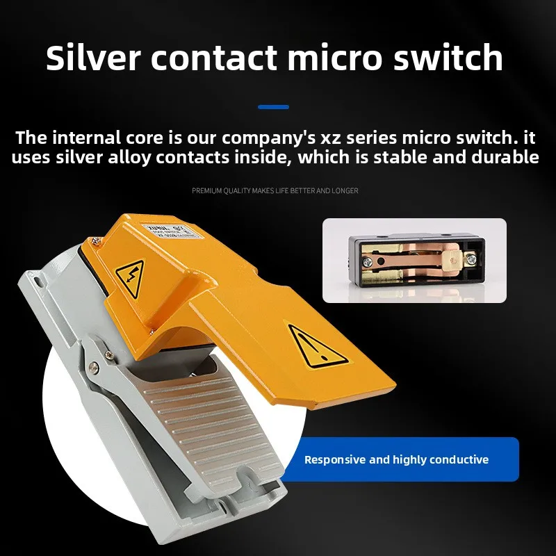 

PedalSwitch Controller 2M CableSelf reset Waterproof FootSwitch IndustrialControl