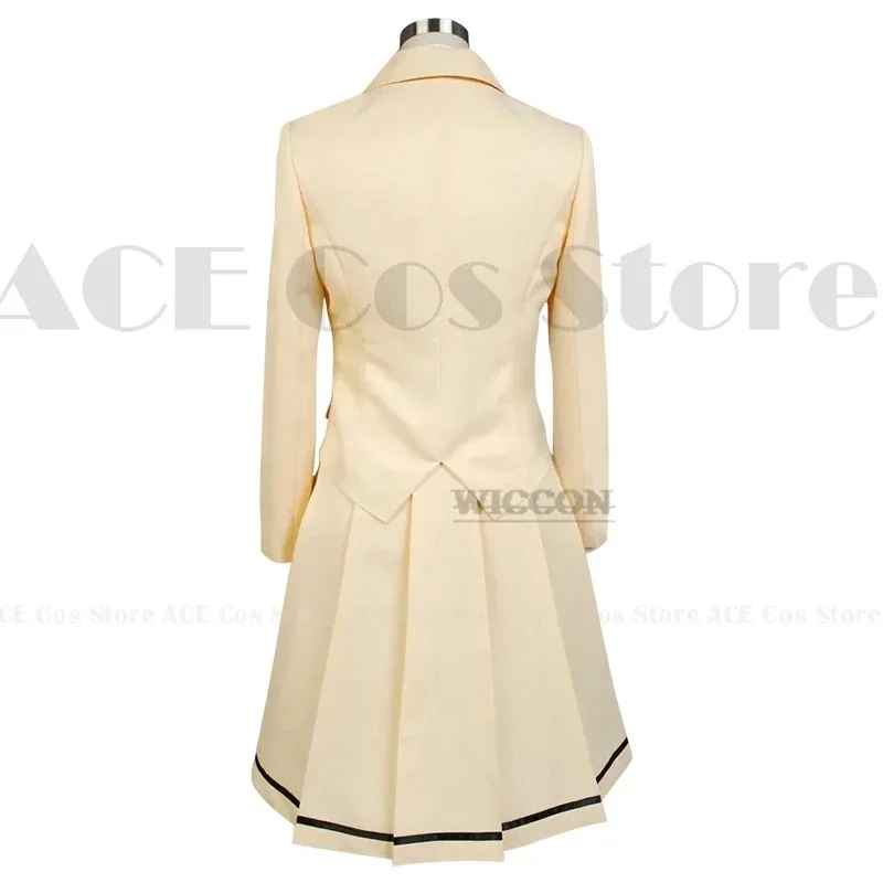 az15Anime WataMote Tomoko Kuroki Косплей Костюм Женщины Девушки Прекрасная Желтая Юбка Jk Униформа Одежда Хэллоуин Костюм Парик Ролевая Игра