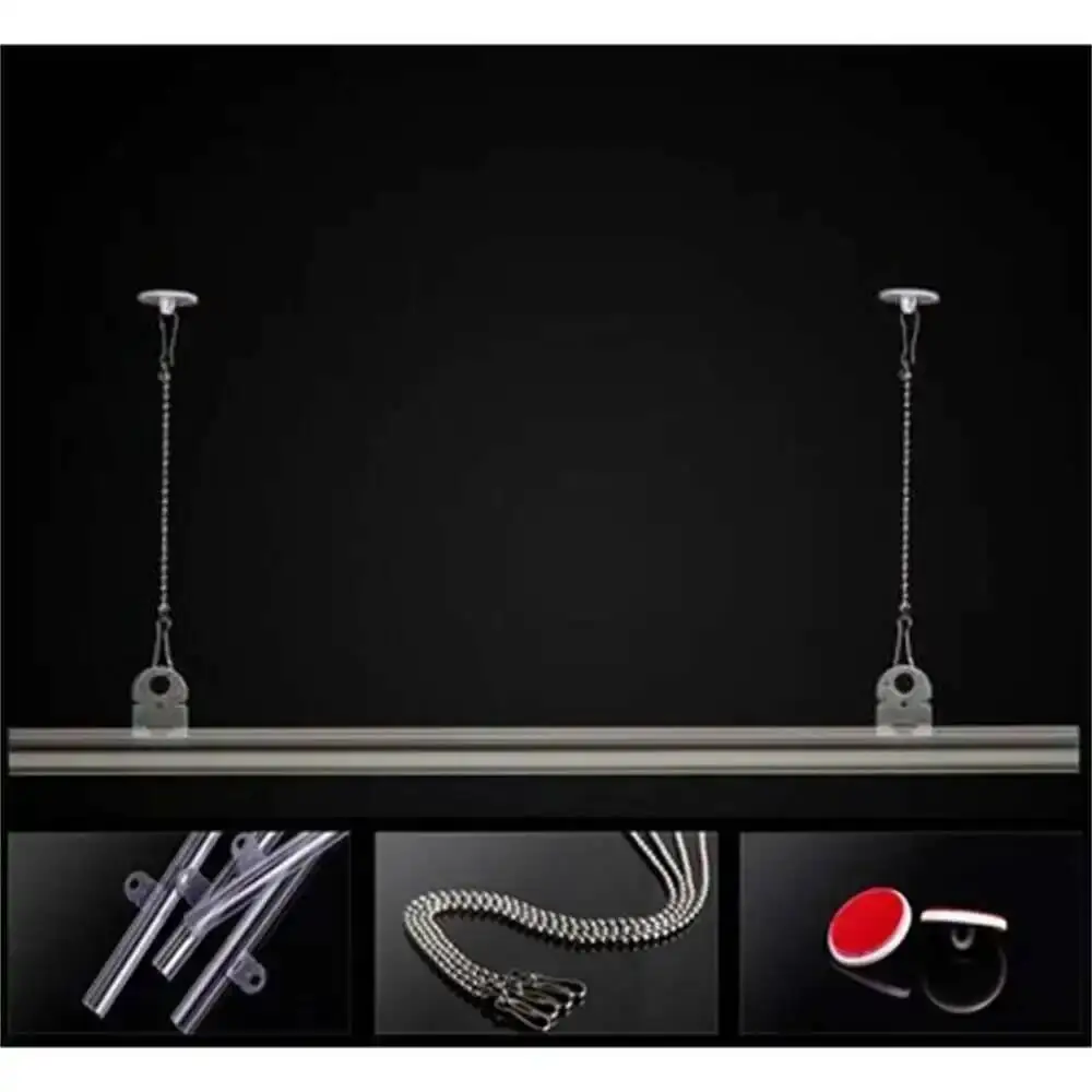 

Supermarket Pop Poster Hanging Rails Flags Hanging Strips Poster Clip Hanger Frame Banner Display Ceiling Mounted Banner Holder