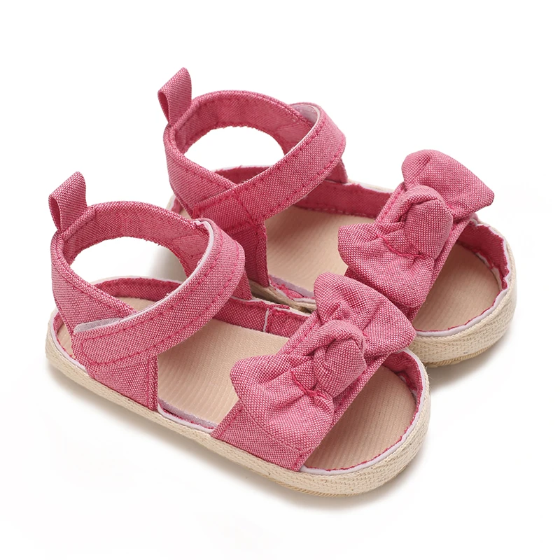 0-18 متر طفل لطيف فراشة الندى تو قبل المدرسة الصيف الصنادل الأميرة عادية لينة القماش أسفل عدم الانزلاق حذا فردي للسيدات المرأة