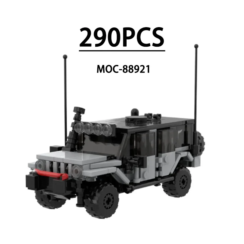 Classic Custom MOC-88921 Tactics Car 8 Grid Car Stitching Model 290 Pieces Boy Toys Birthday Gifts Christmas Toys Gifts