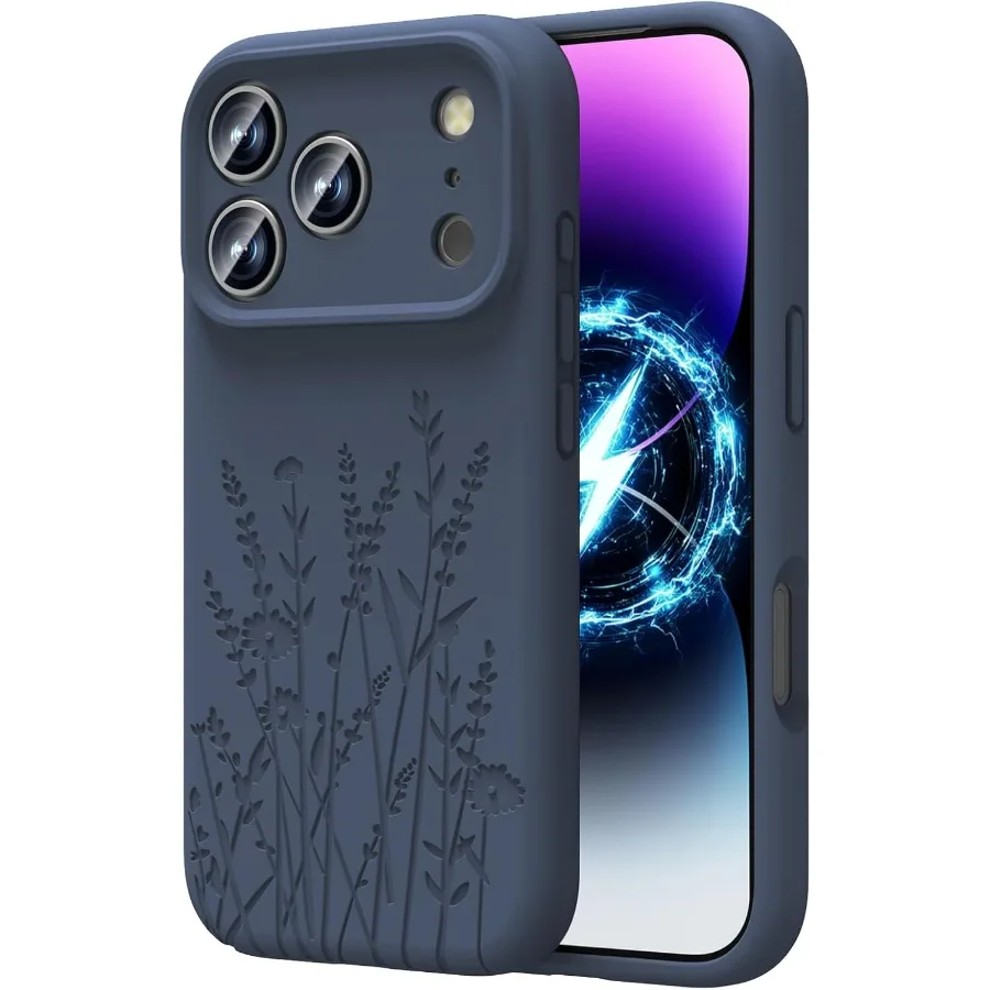 

Magnetic Engraved Case Compatible with iPhone 17 Pro Case Compatible with Magsafe Camera All-Round