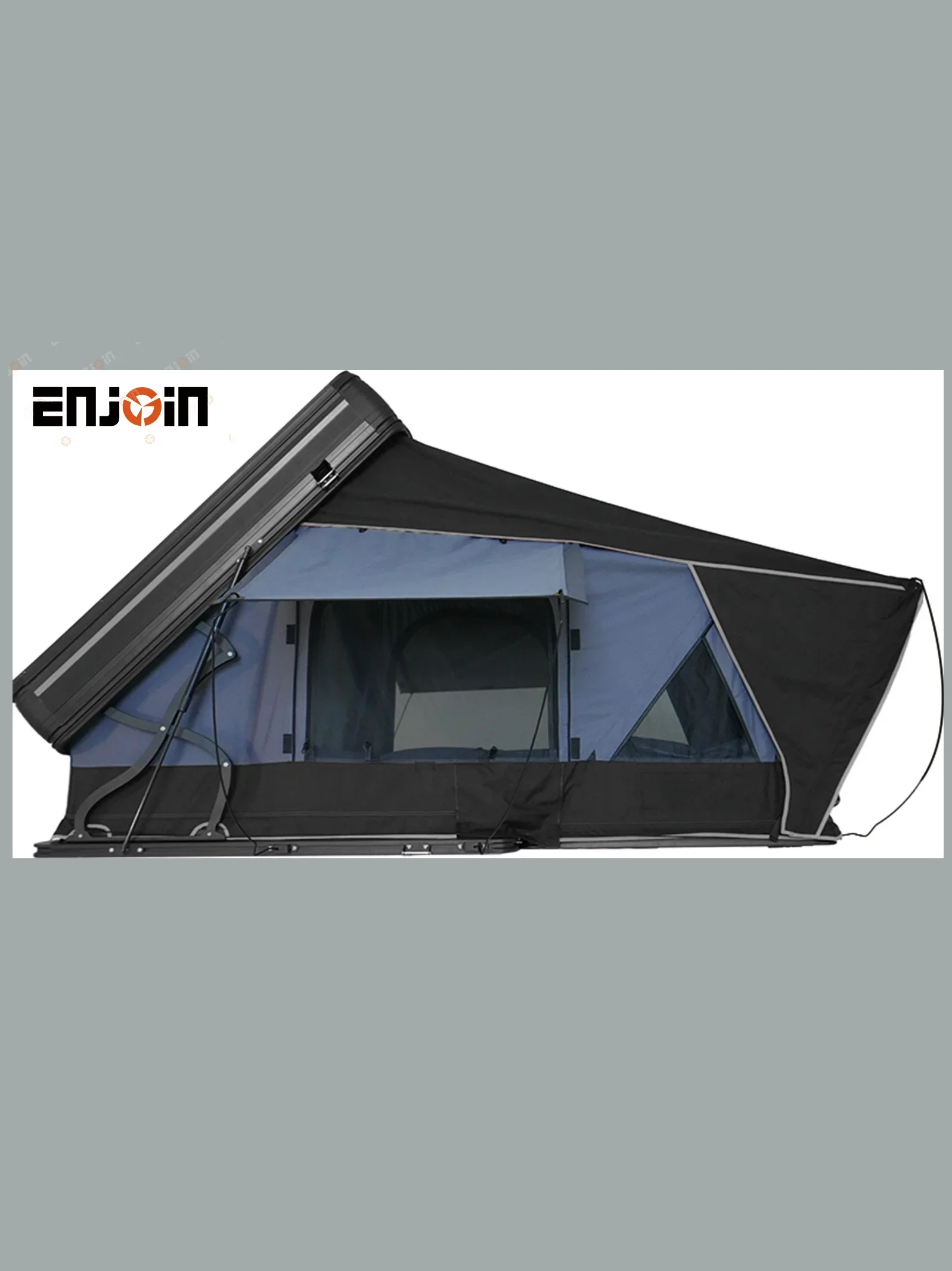 ENJOIN 2024 Aluminium Car Roof Tent Top Hard Shell 100% Waterproof Aluminum Frame Roof Top Outdoor Travel Tent