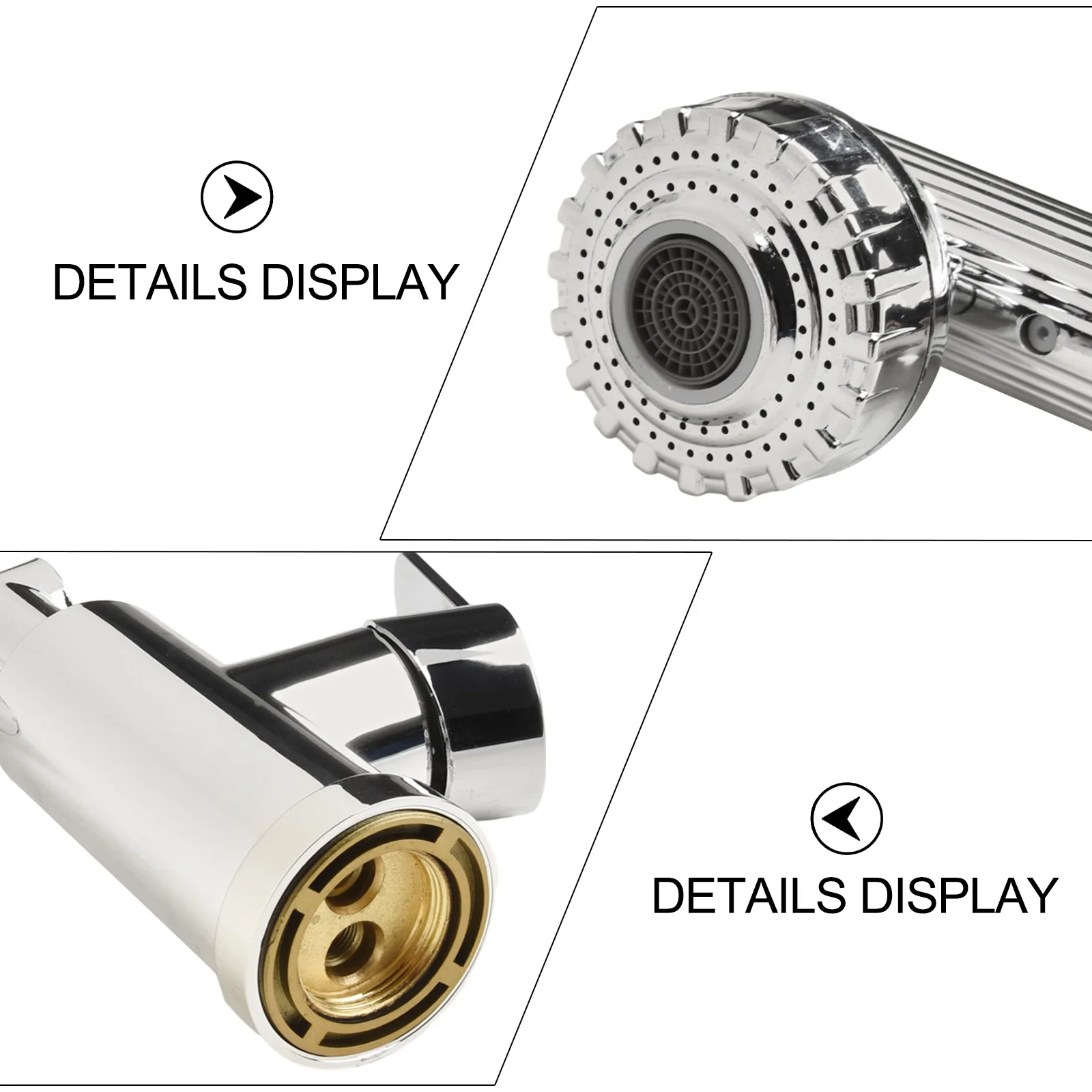 Grifo mezclador para lavabo, núcleo de válvula de cerámica, agua fría y caliente, grifo mezclador para cocina y baño, ducha en cascada, 2 modos