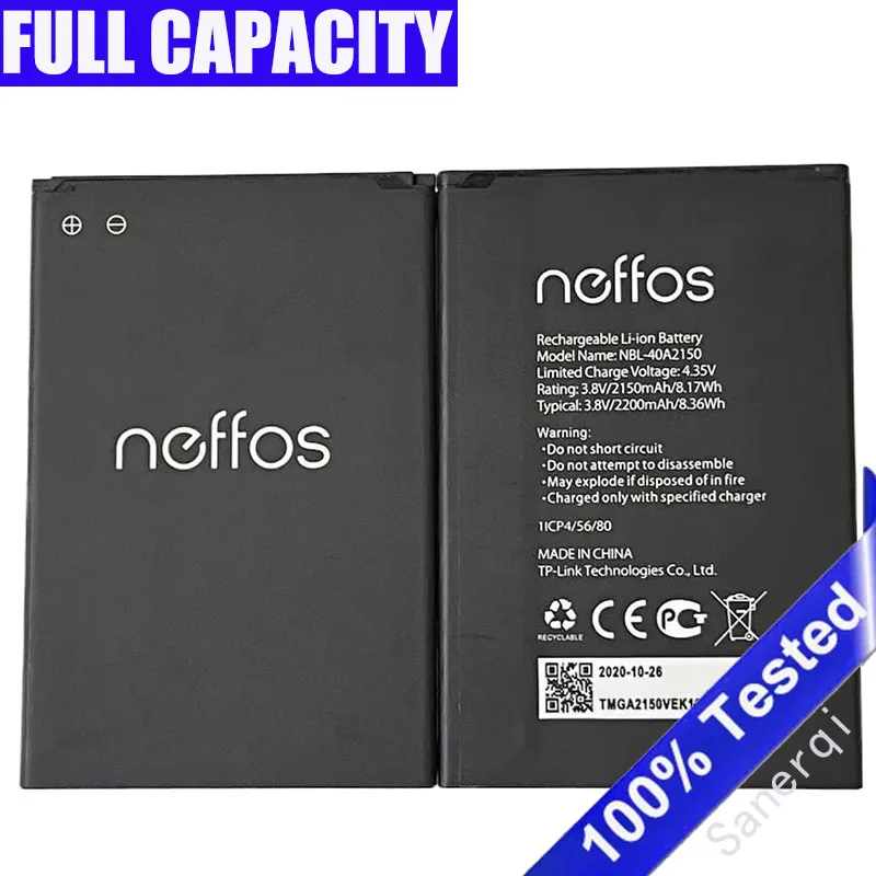NEW Original 2200mAh NBL-40A2150 Battery For TP-Link Neffos C5 Plus C5+ TP7031A TP7031C Mobile Phone