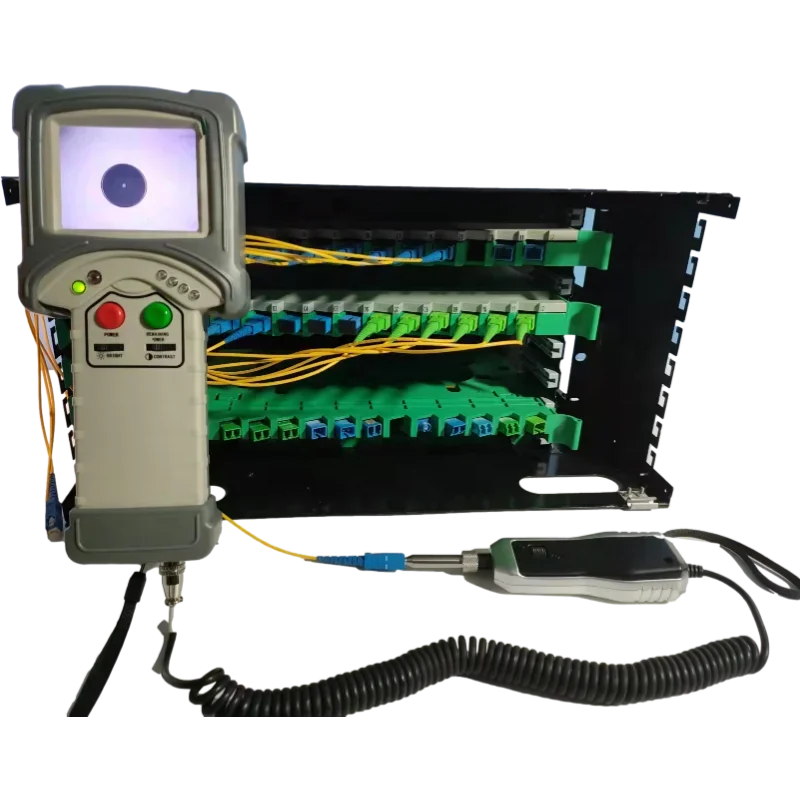 Mikroskop inspeksi serat optik digital OTDR 2025 FVO-600B dengan probe video USB