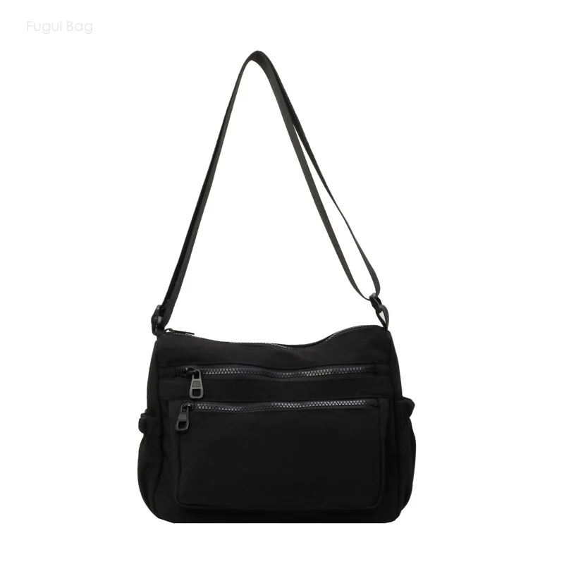 Same Style Shoulder Bag for Men and Women Crossbody Bag New Fashionable Casual Canvas Commuting High-capacity Travel