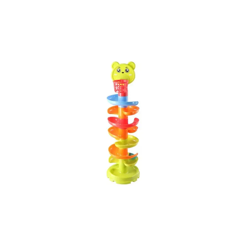 Mental Sliding Ball Early Education Toy Track Turn Around Toy Baby Puzzle Toy Ball Drop Roll Swirling Tower Spin Track Toy Set