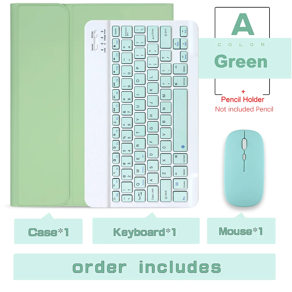 Kabellose Tastatur und Maus für iPad Pro 13 11 Hülle M5 M4 2026 M3 Air 13 11 5 4 10.2 9 8 7 Generation Hülle Bluetooth-Tastatur