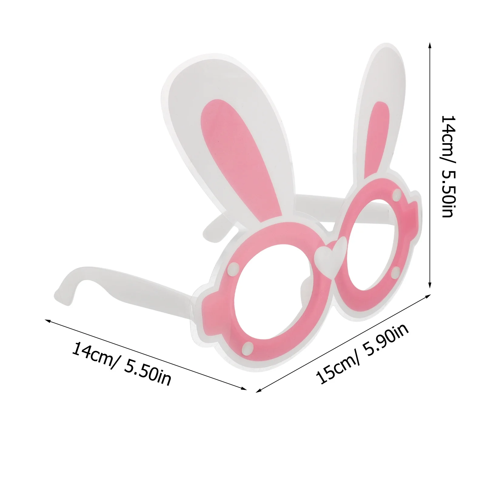 ウサギのメガネ子供イースターパーティー写真小道具軽量快適な着用フェスティバル装飾帽子アクセサリー漫画 PVC フレーム