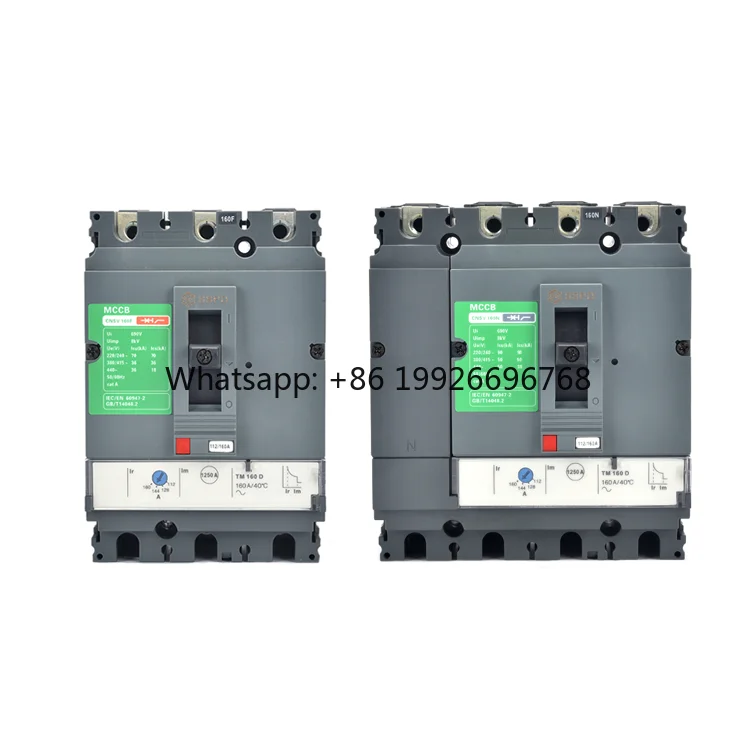 4P MCCB Molded Case Circuit Breaker CNSV160N SSPD 690V 50/60Hz 50kA Breaking Capacity Programmable Trip Unit 10000 Cycle Life