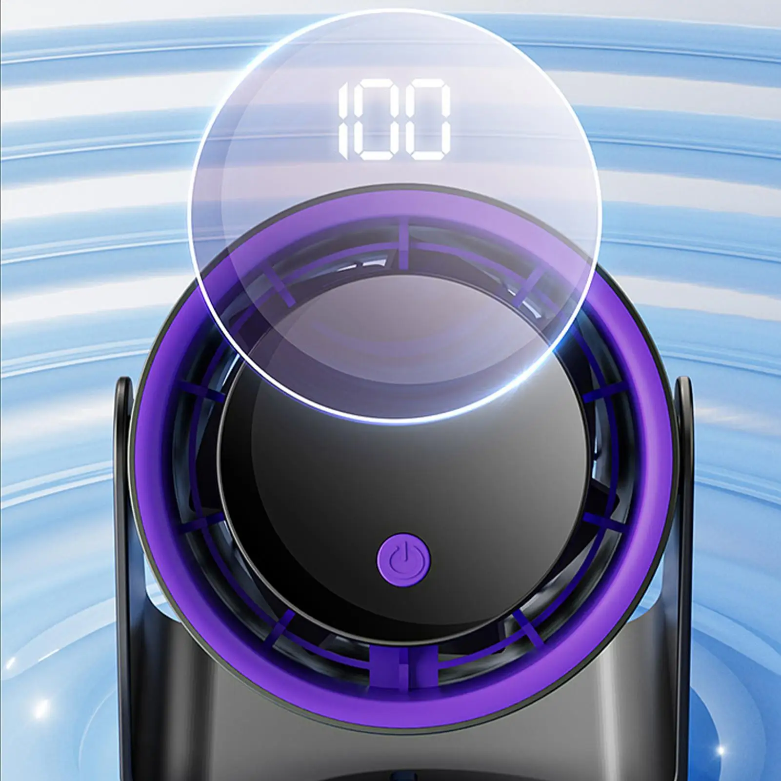 

Портативный настольный вентилятор USB перезаряжаемый офисный настольный вентилятор длительный светодиодный дисплей циркуляционный охладитель воздуходувка для путешествий на открытом воздухе в общежитии