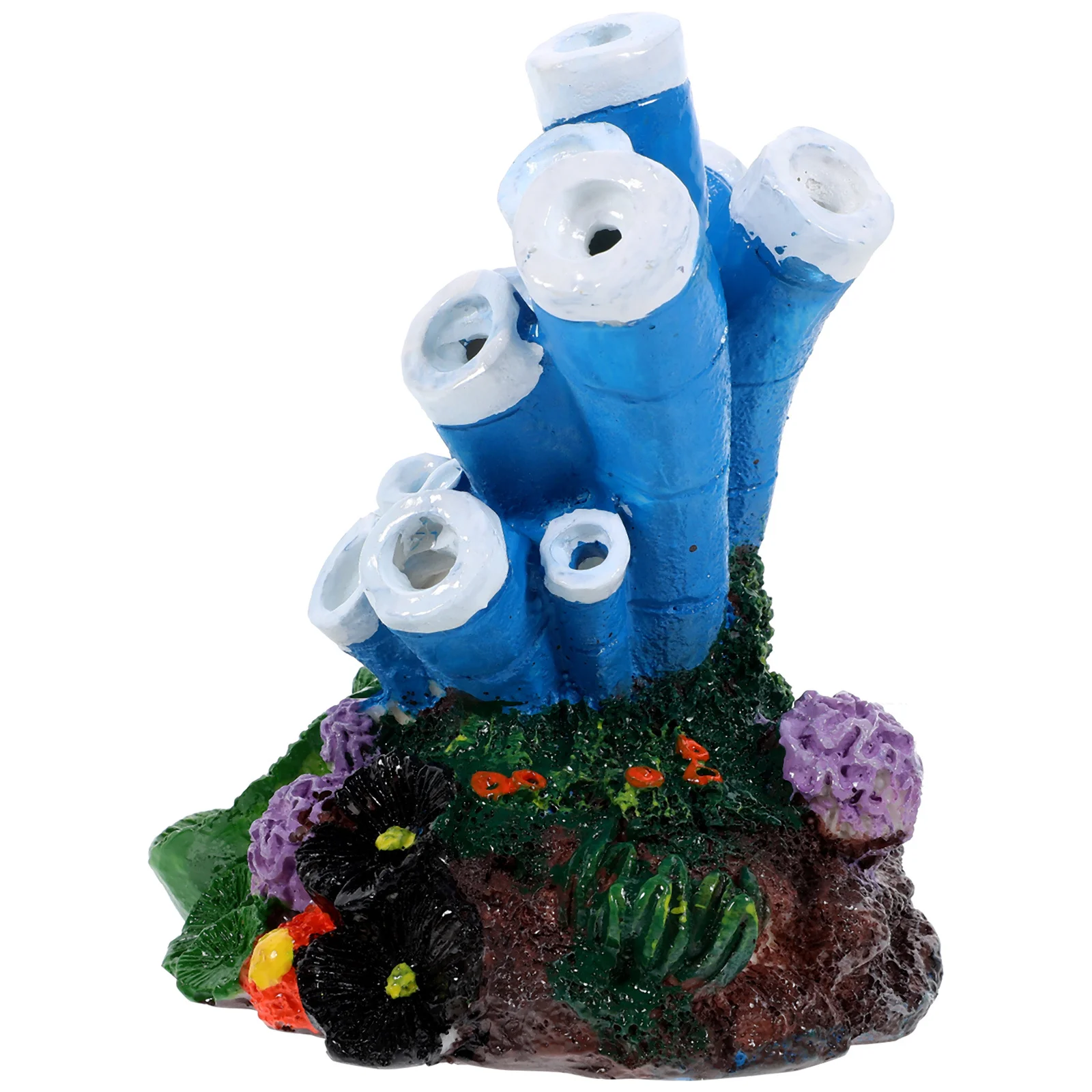 

Fish Tank Decoration Coral Resin Aquarium Hiding Cave for Small Tank Shrimp Habitat Stable Easy Install Decor Fish Hidden Cave