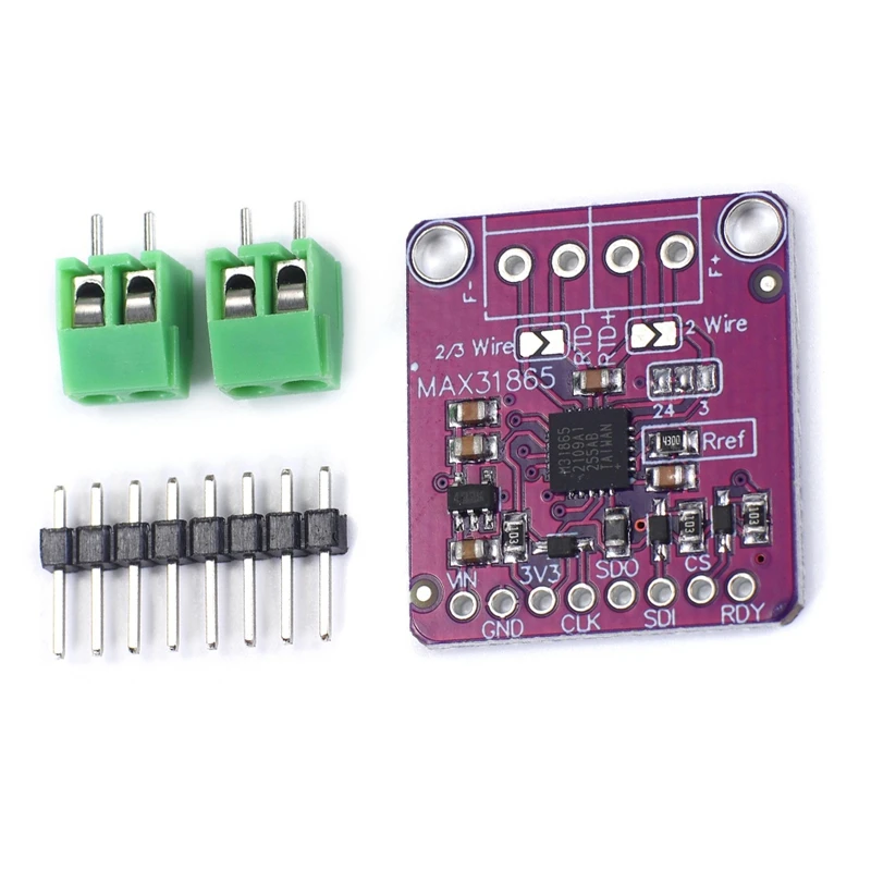 MAX31865 PT100 To PT1000 RTD-To-Digital Converter BoardอุณหภูมิThermocouple Sensorเครื่องขยายเสียงโมดูล 3.3V/5V