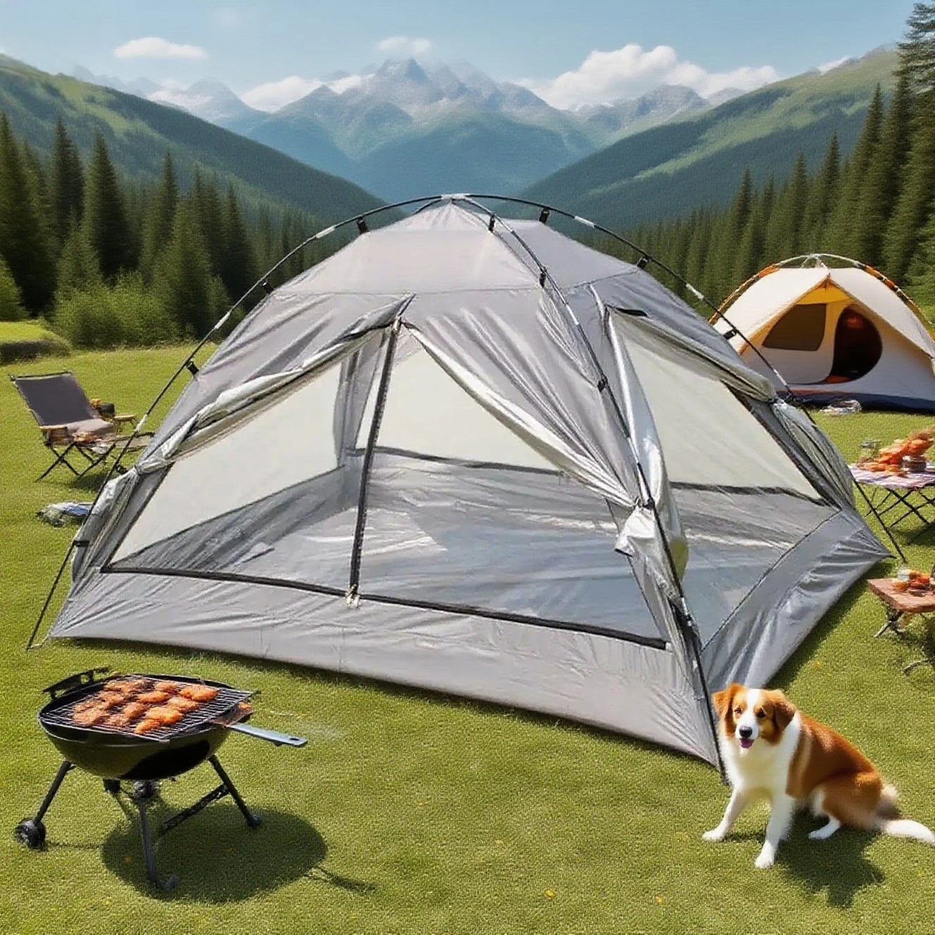 Tienda de campaña con cúpula Bikepacking para 2 personas, ultraligera, totalmente de aluminio, con piso, lista para redes sociales, uso individual/doble