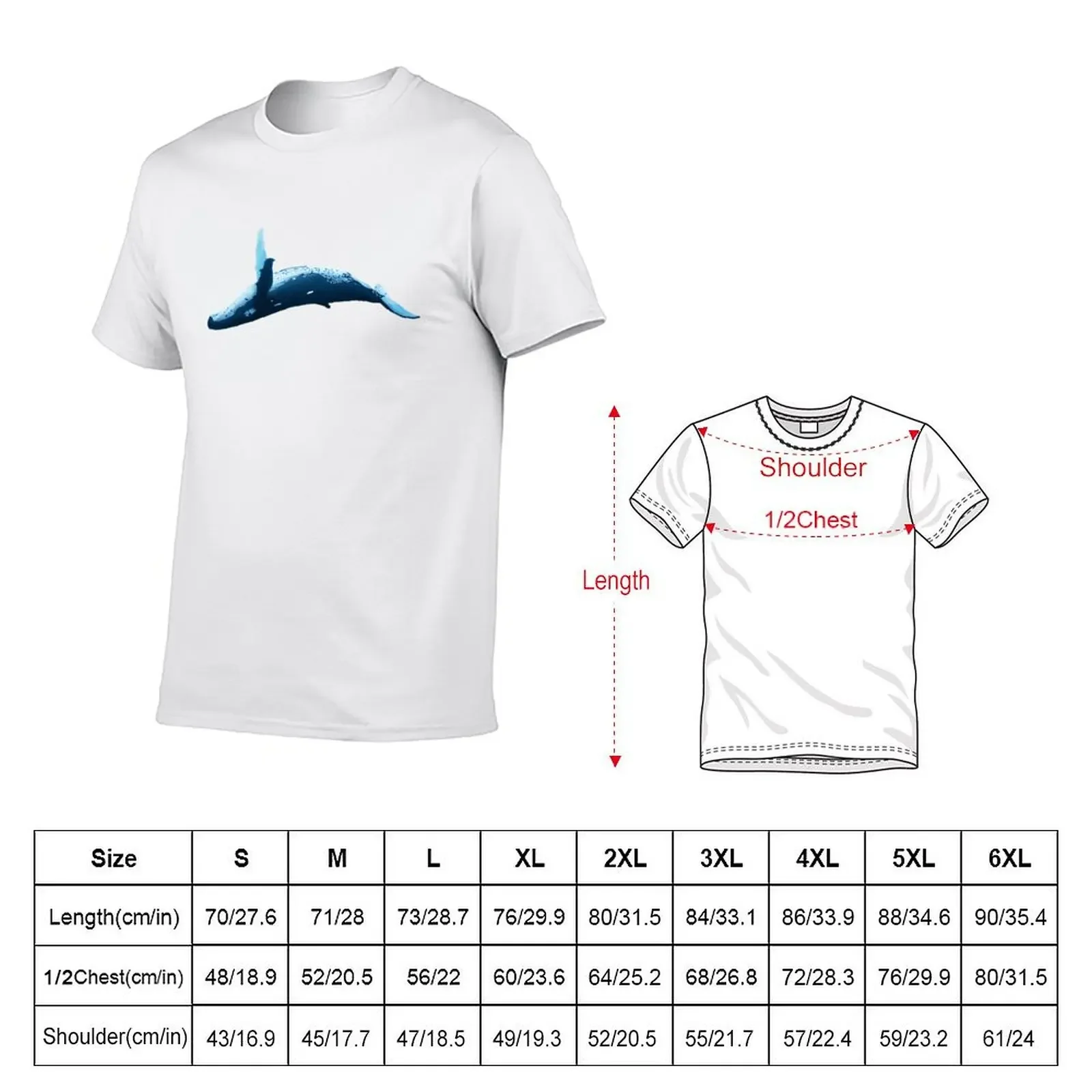 Humpback Whale Painting T-Shirt sports fans summer tops customs fruit of the loom mens t shirts