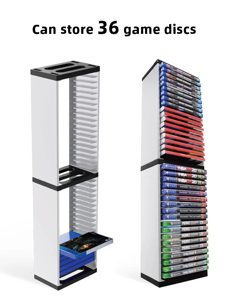 DATA FROG Host Disc Double-layer Storage Box Holder For PS5/PS4/Switch Disc Shelf for Xbox Series X Holder Accessories