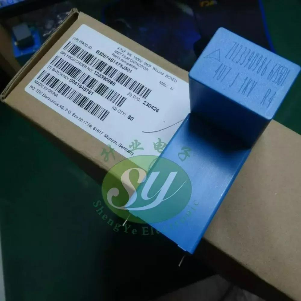 1PCS EPCOS MKP 4.7uf 1000v 4u7 475 J Brand New 27.5mm Film Capacitor (Height: 47mm) B32674S1475J