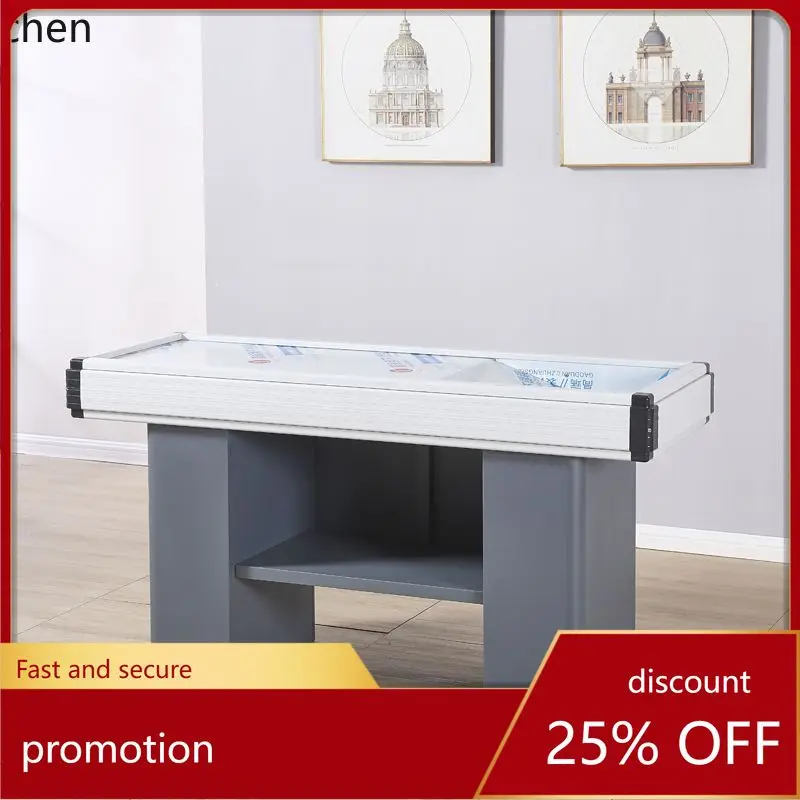 ZML Stainless Steel Counter Fruit Shop Bar Counter Convenience Store Snack Corner Counter