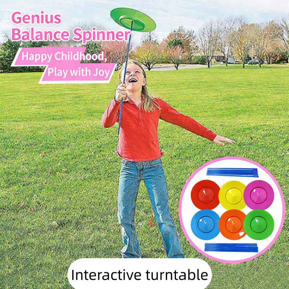 

6 упаковок, тарелка для жонглирования, игрушка для акробатики, вращающаяся тарелка, тренировочный набор для цирковых навыков для детей и взрослых