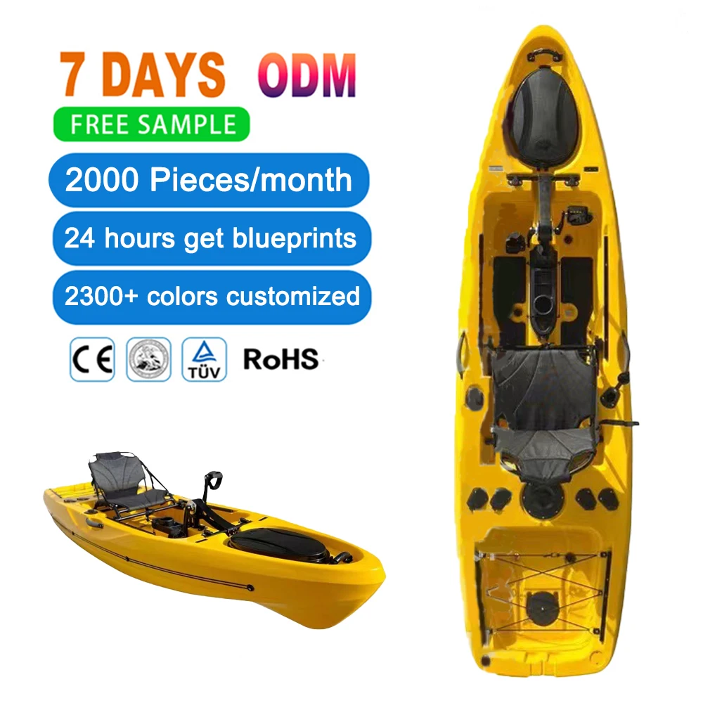 blue ocean feelfree 1 seats cayak fishing modulable single pedal drive kayak