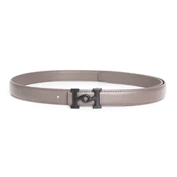 Narrow Luxury Designer Brand Vintage H Belt High Quality Women Genuine Real Leather Dress Strap for Jeans Waistband 2.3cm Grey