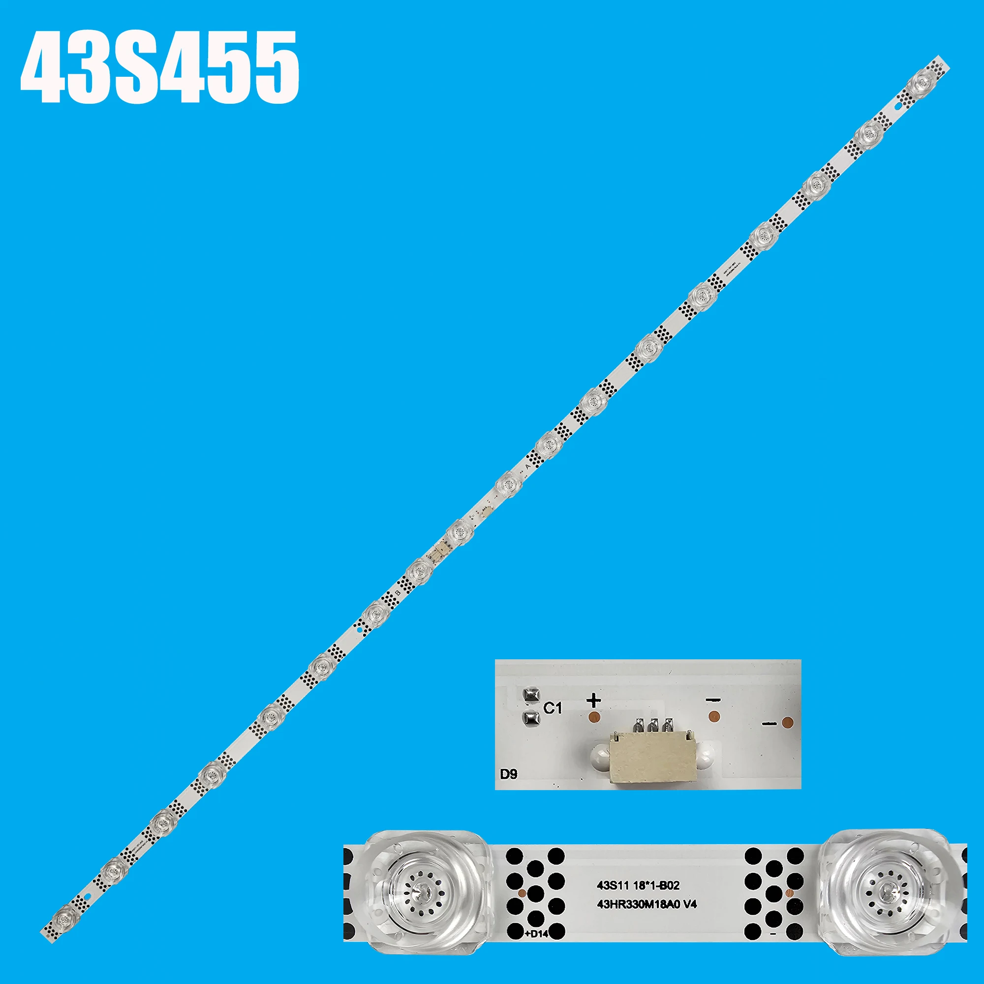 

1/5/15 Kits LED Backlight strip for 43S11 18*1-A15 43HR330M18A0 V4 TCL F43A-ZS 43S453 43S455 43S45 43S451